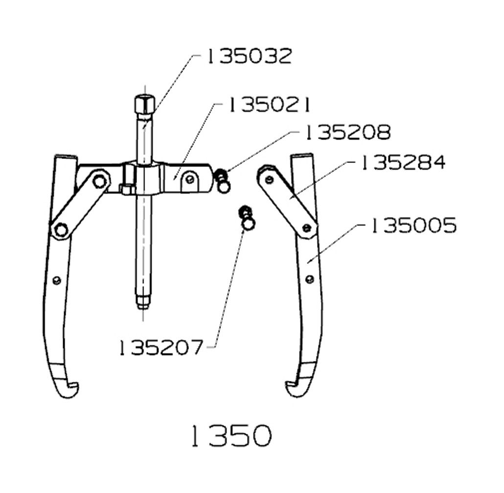 EXTRACTOR FORZA SERIE 1300 MECÁNICO DE 2 PATAS